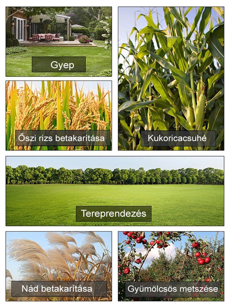 Újratölthető elektromos fűnyíró