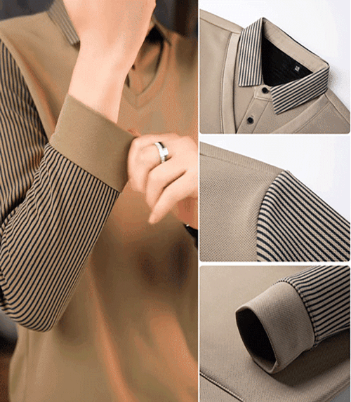 Business Fake Two Piece Sports Casual Padded Top