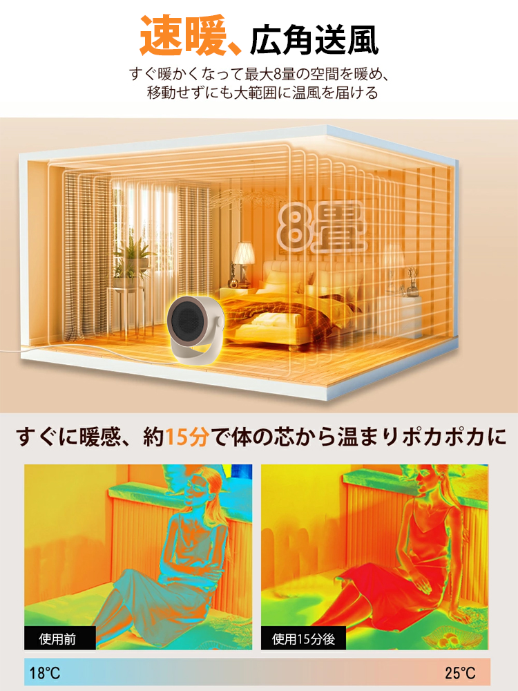 【速暖】多機能 スマートヒーター