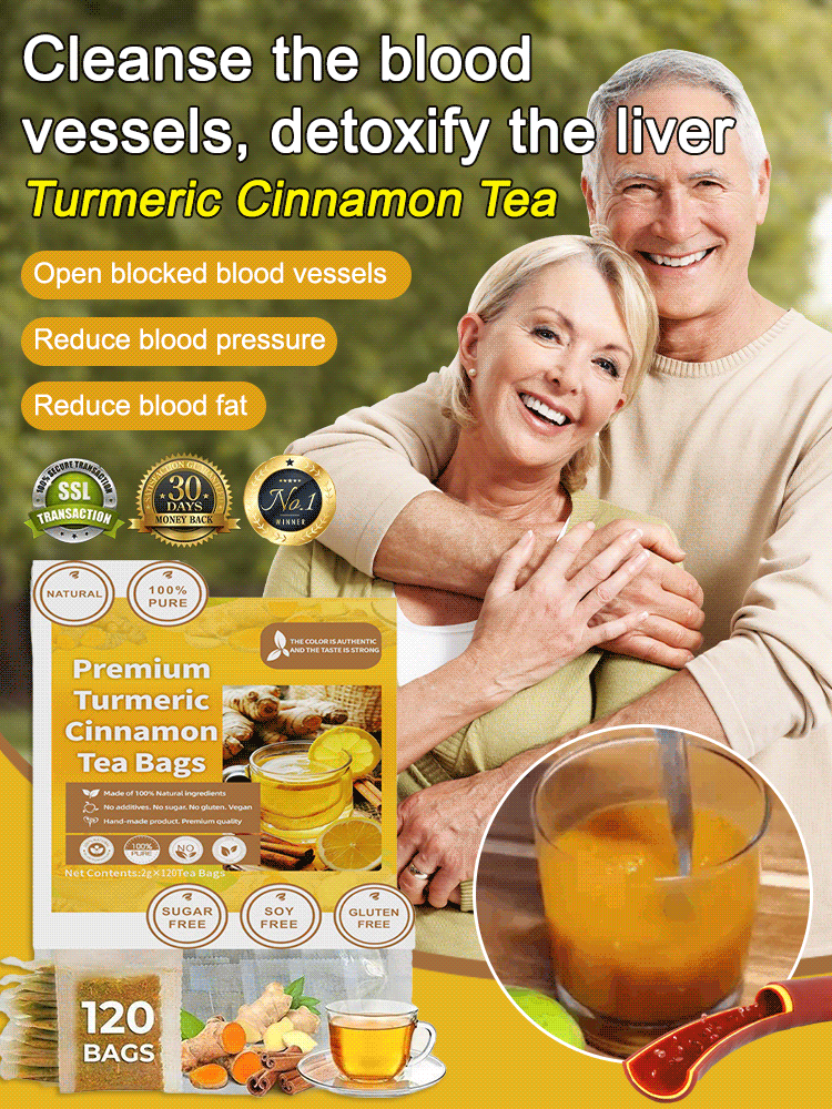 Blood vessel cleansing turmeric cinnamon tea