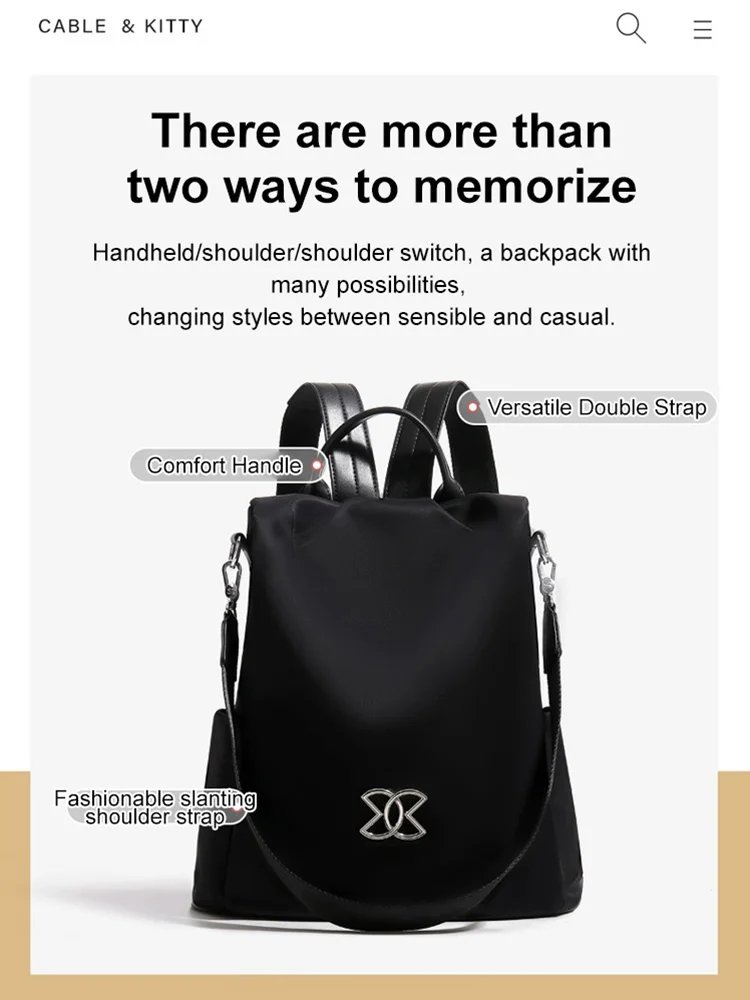 Multi-functional leisure shoulder bag