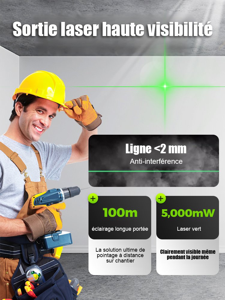 Appareil de positionnement laser d'ingénierie