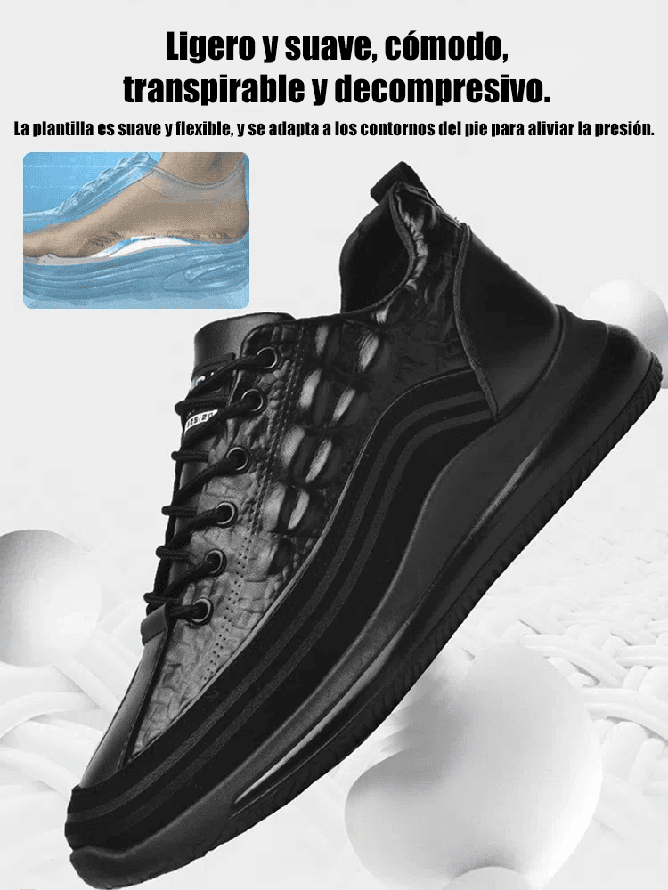 Zapatos de hombre con estampado de cocodrilo a la moda