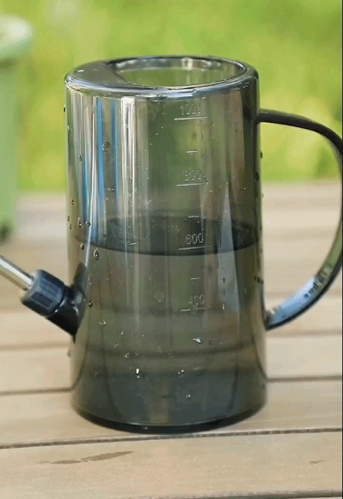 Stainless steel long spout watering can for home gardening