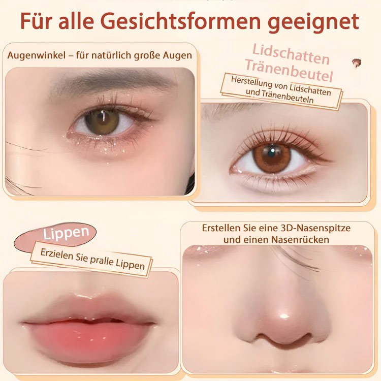 Zweifarbiger, leichter, luxuriöser Lazy-Lidschattenstift