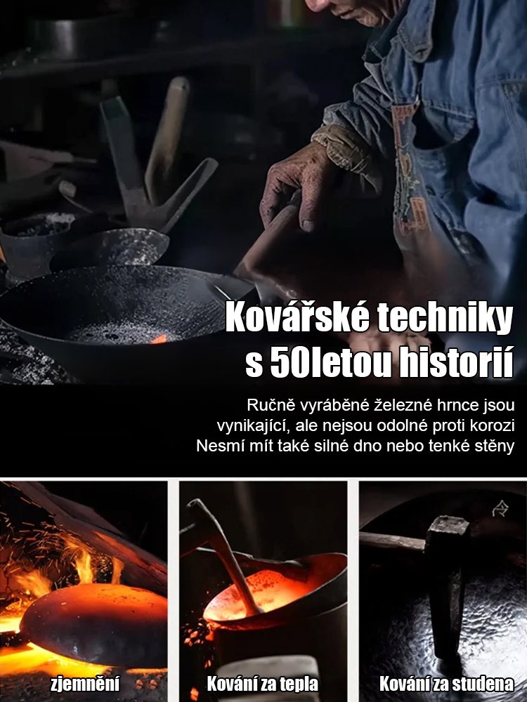 Ruční kladívkový hrnec s břichem