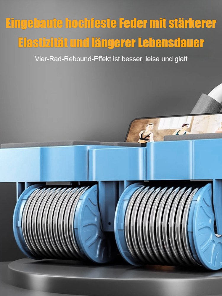 Vier Runden automatisches Rebound-Bauchstraffungs- und Curling-Bauchmuskel-Fitnessrad
