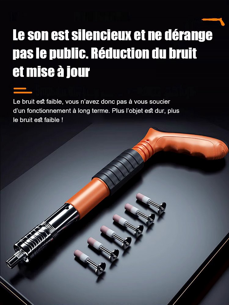 Pistolet à clous manuel avec silencieux