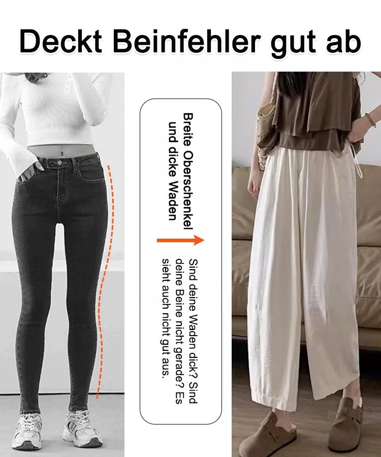 Damen Karottenhose mit hoher Taille
