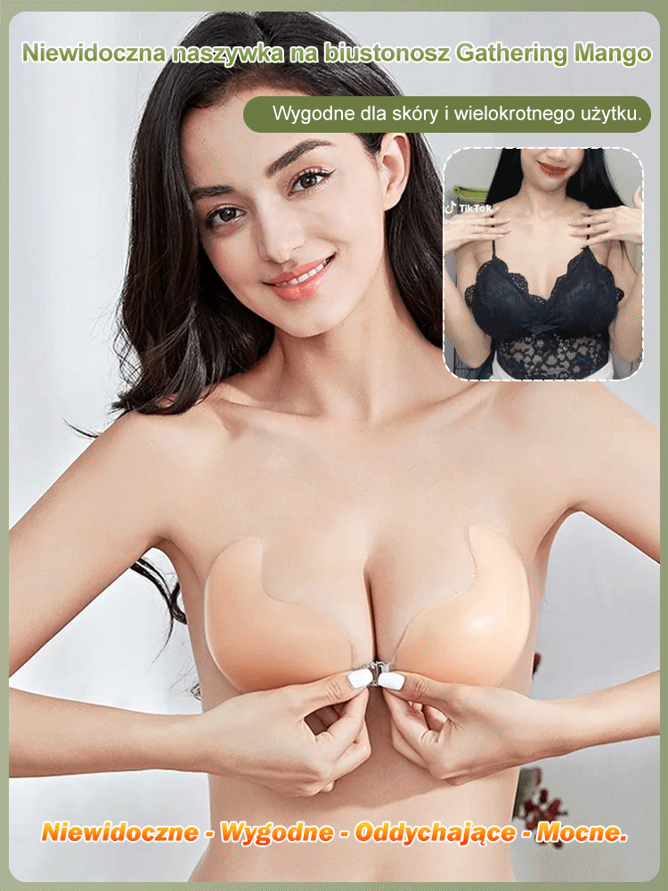 Niewidoczne silikonowe naklejki na piersi