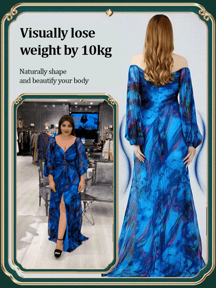 New party pleated long sleeve dress