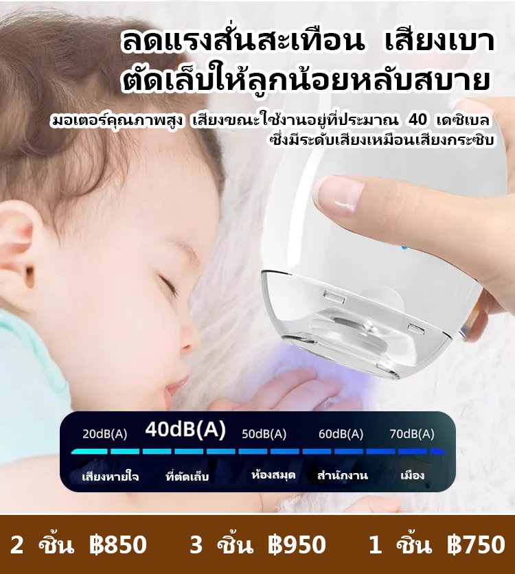 【ครอบครัวที่มีทารกและผู้สูงอายุต้องมี】ที่ตัดเล็บไฟฟ้า