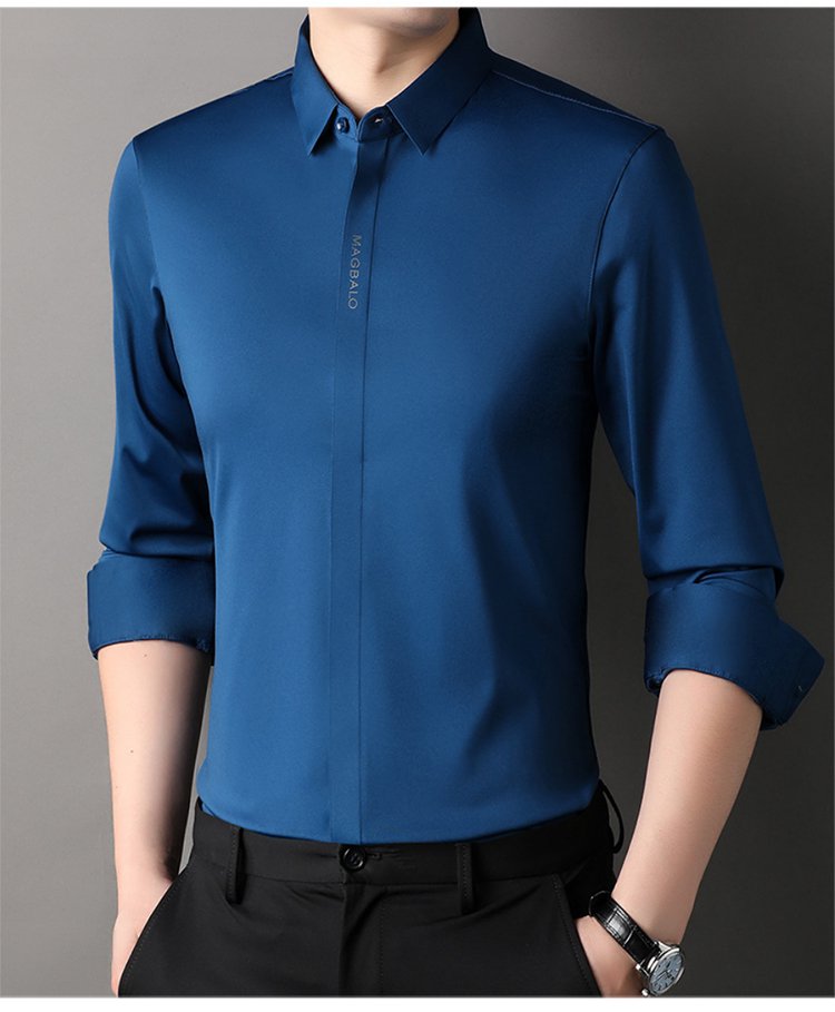 メンズ裏起毛ストレッチワイシャツ