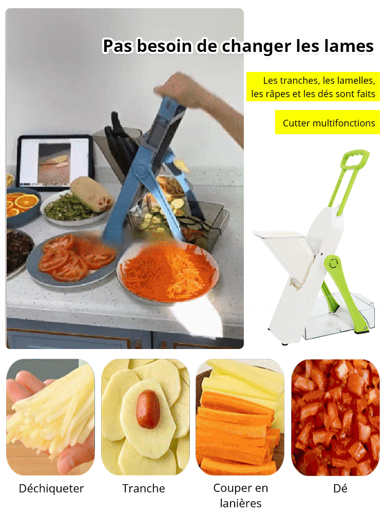 Coupe-légumes multifonctionnel domestique