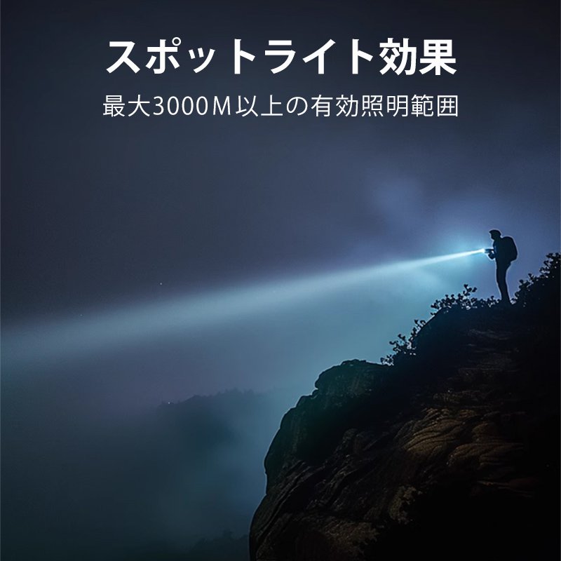 屋外用超高輝度懐中電灯