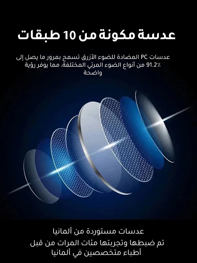 نظارة قراءة ذكية ذات تركيز تلقائي | بدون فحص نظر | عدسة متعددة البؤر للقريب والبعيد ✨