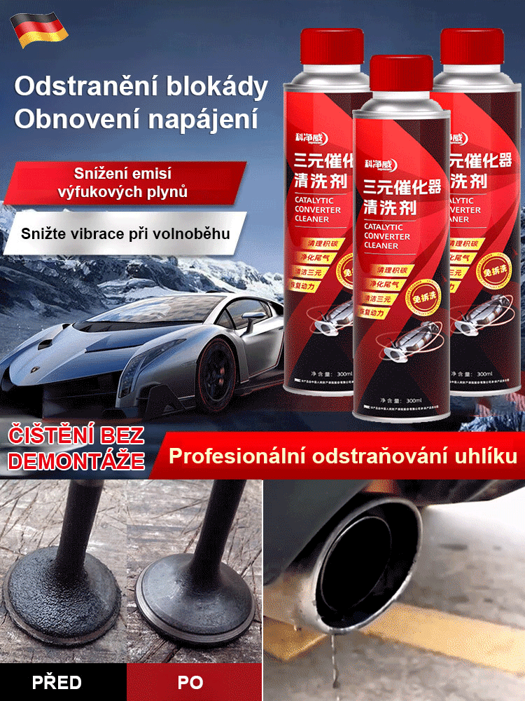 Špičkový výkonný třícestný čistič katalyzátoru