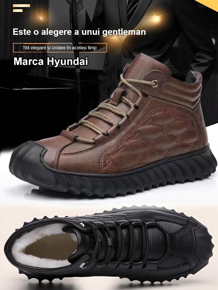 Cizme de zăpadă confortabile și călduroase cu vârf mijlociu