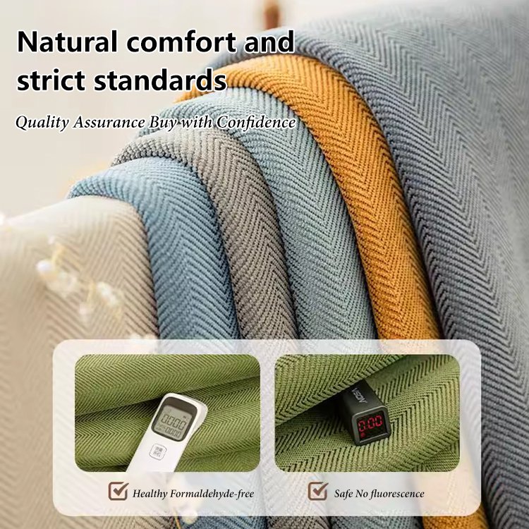 【Natural Healing】Herringbone Chenille Sofa Cushion