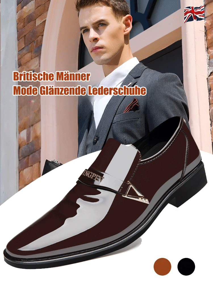 Glänzende Lederschuhe für Männer