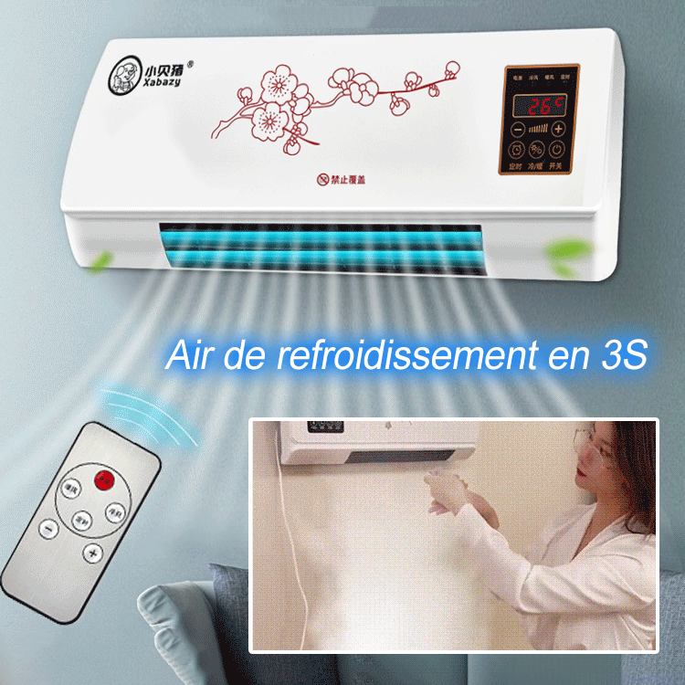 Climatiseur mural domestique à double fonction chaud/froid