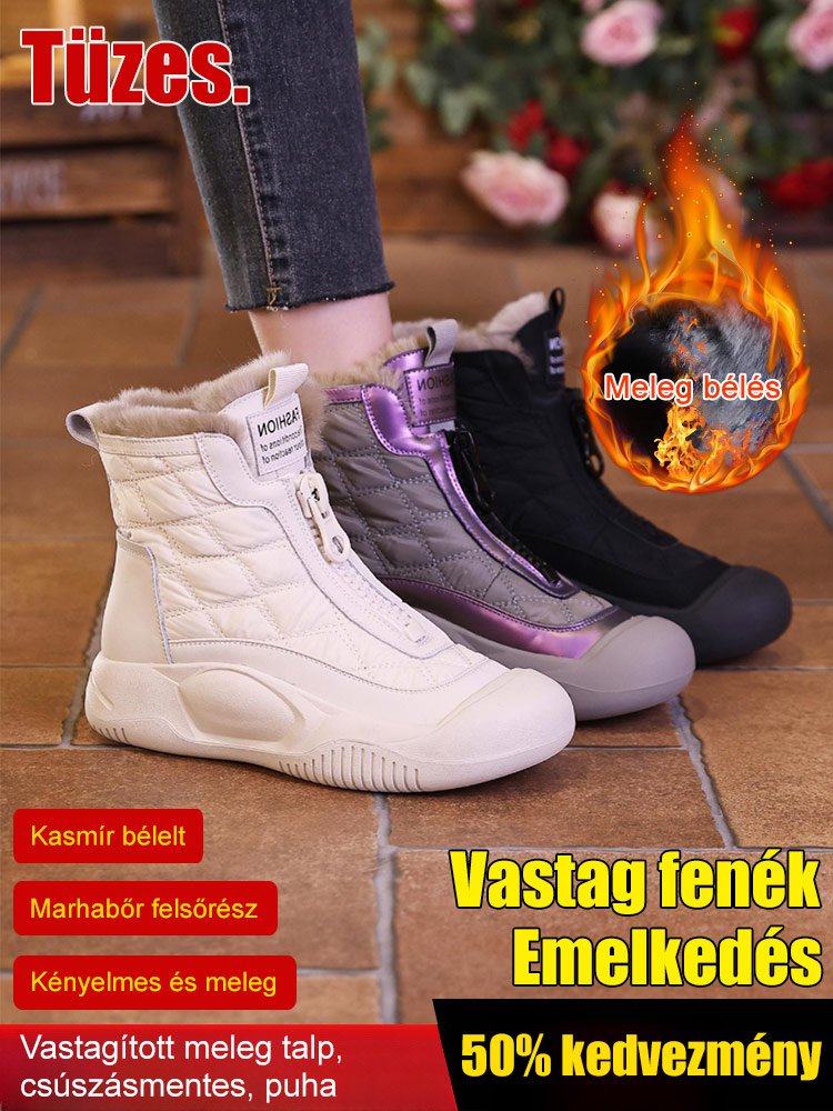 Kézzel készített puha bőr szabadidős magas szárú cipő.