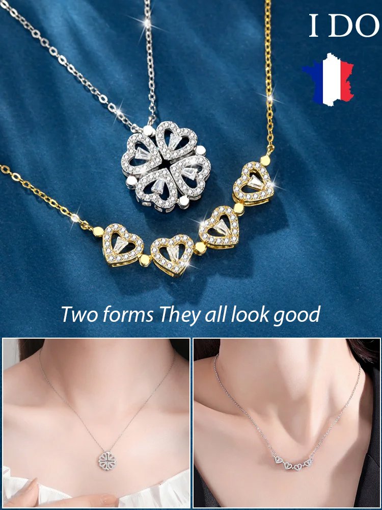 Love Folding Creative Clover Necklace