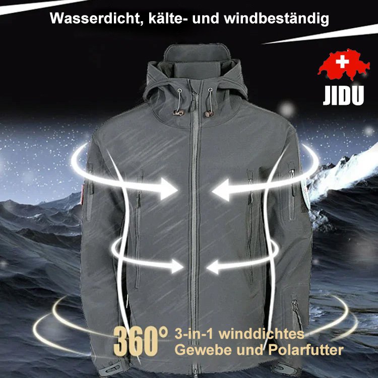 Winddichte und wärmende Jacke