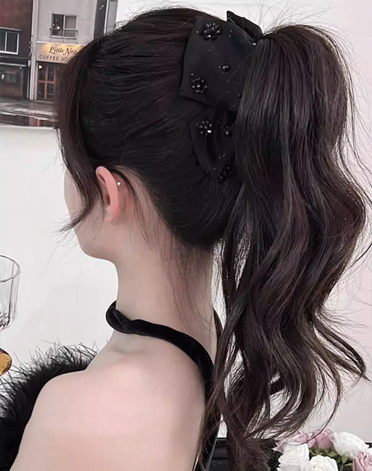 리본 새틴 헤어핀