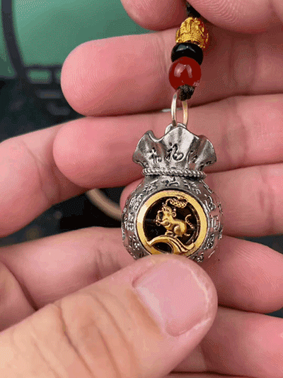 【招財聚財】十二生肖日進鬥金百福錢袋