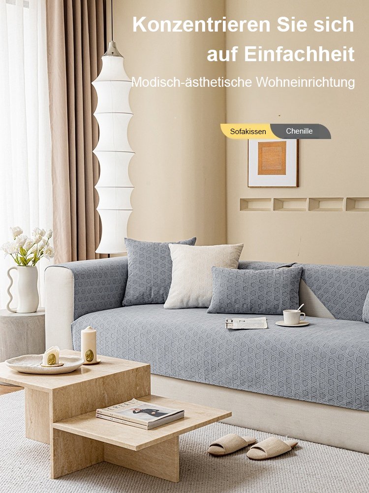 Chenille Jacquard Stoff staubdicht wasserdicht ölbeständig Sofa Abdeckung