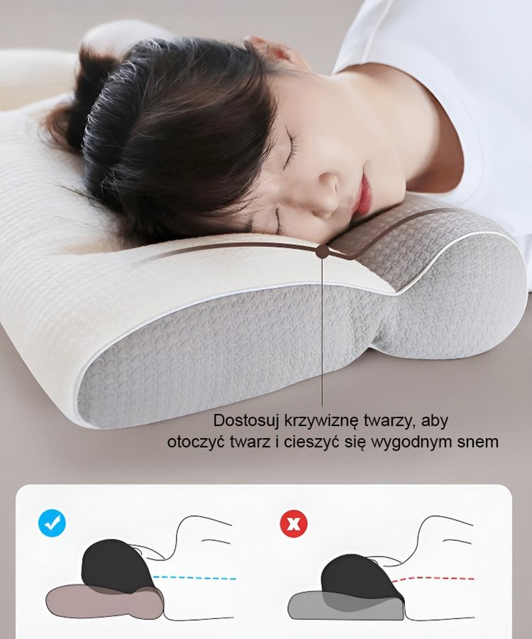 [Specjalny dla hotelu Hilton] Komfortowa poduszka z gęsiego puchu zapewniająca lepszy sen