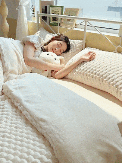 Couverture épaissie à double couche avec des points minky 