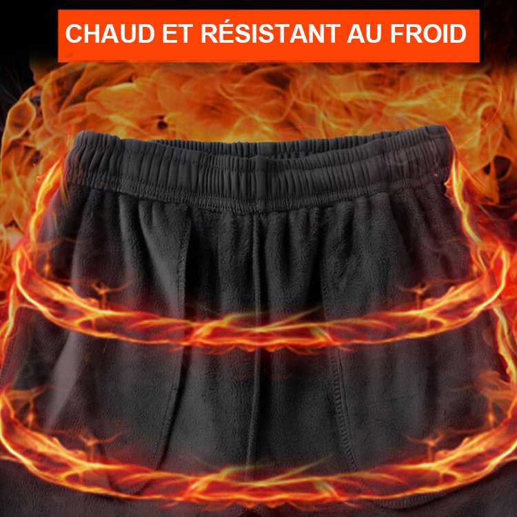 Pantalon décontracté à taille élastique 