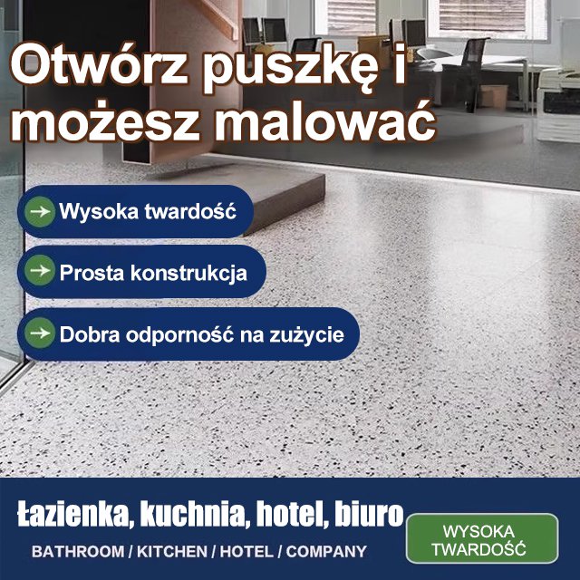 【0 formaldehydu】Wodna farba epoksydowa do podłóg