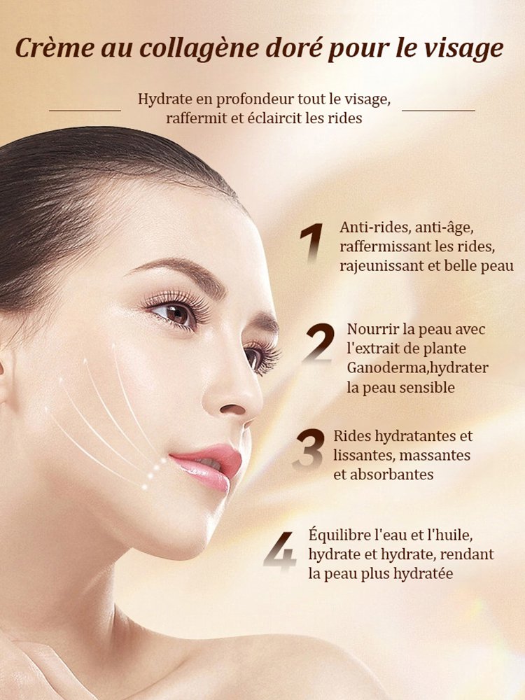Crème anti - rides au collagène