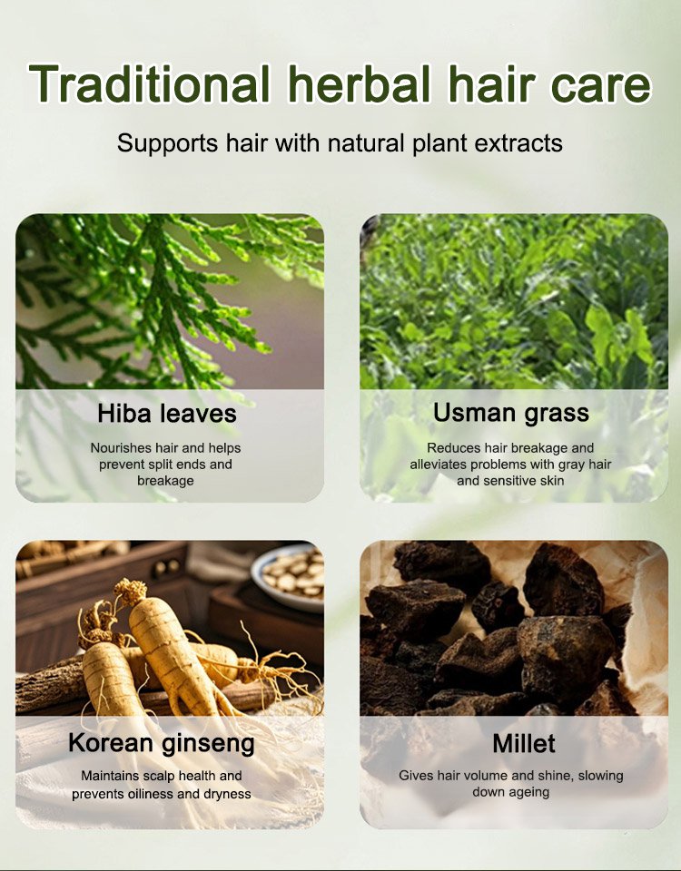 Platycladus Leaf & Usman Herb Anti-Hair Loss Solid Shampoo