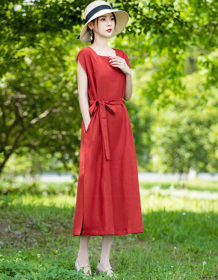 면마 롱 원피스