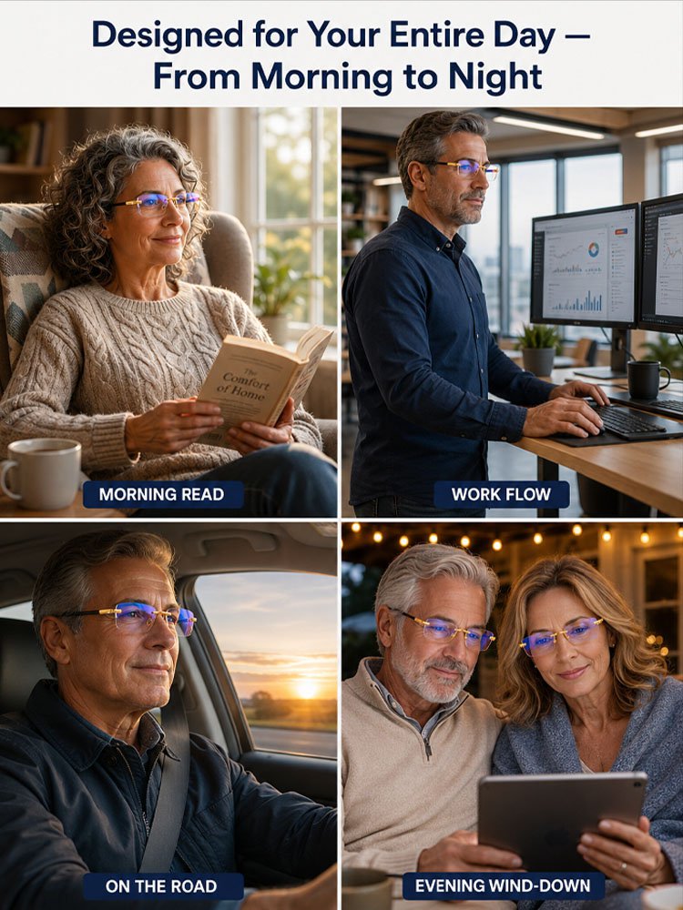 Smart Anti-Blue Light Bifocal Reading Glasses