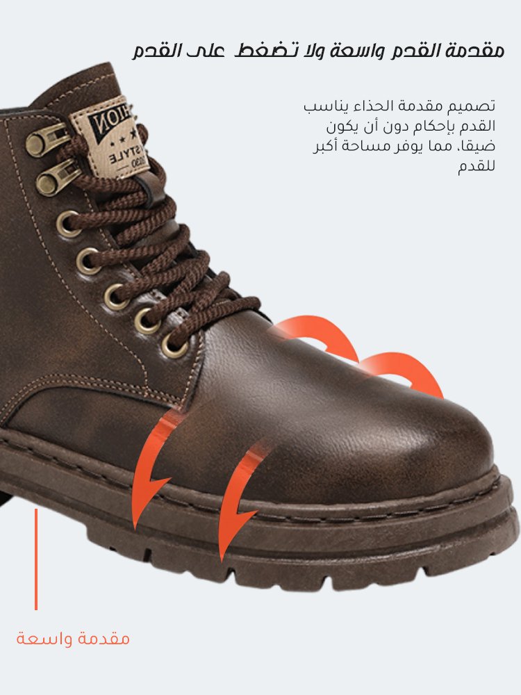حذاء مارتن رجالي مقاوم للاهتراء ومتين للرجال، حذاء العمل