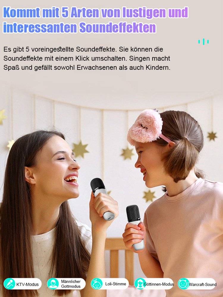 Tragbarer Outdoor-Bluetooth-Lautsprecher mit hoher Klangqualität und zwei Mikrofonen