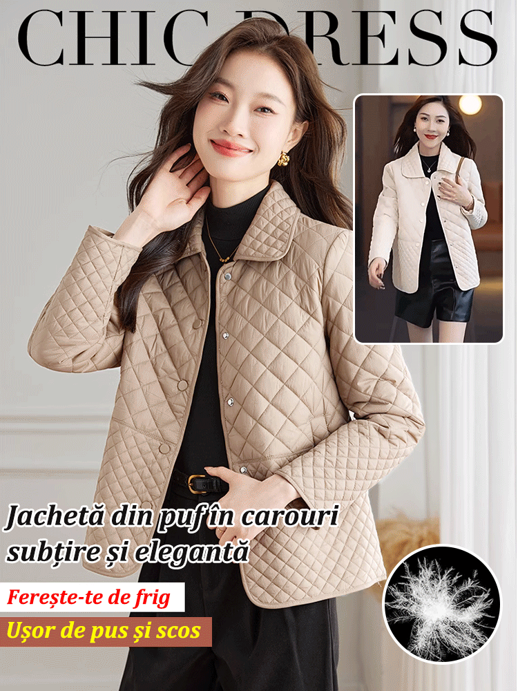 Jachetă din bumbac ușor la modă Lingge