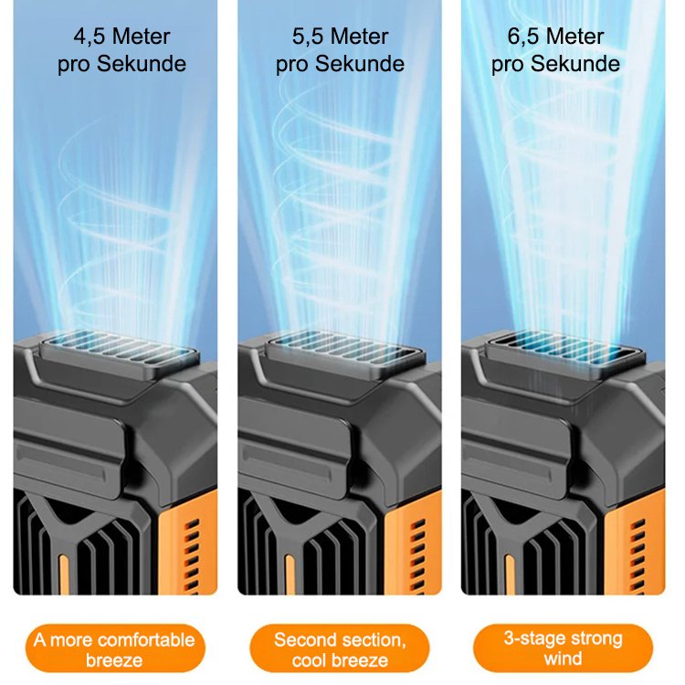 Tragbarer Hüftventilator für den Außenbereich