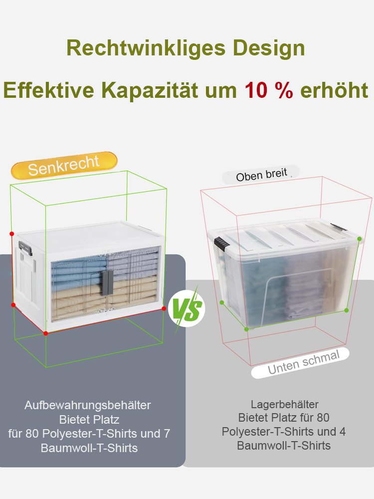 Frei installierbarer, zusammenklappbarer Lagerschrank