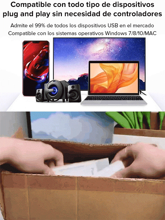 Cuatro en uno USB para móvil-1TB