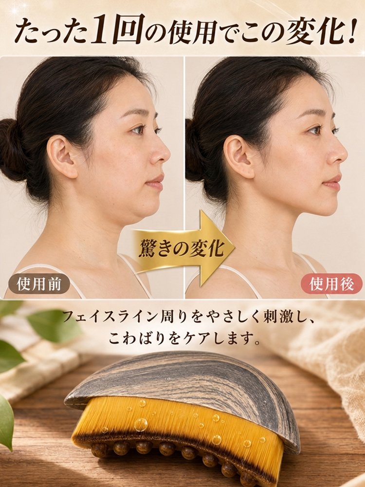 【皮膚科医監修】小顔ケアブラシ