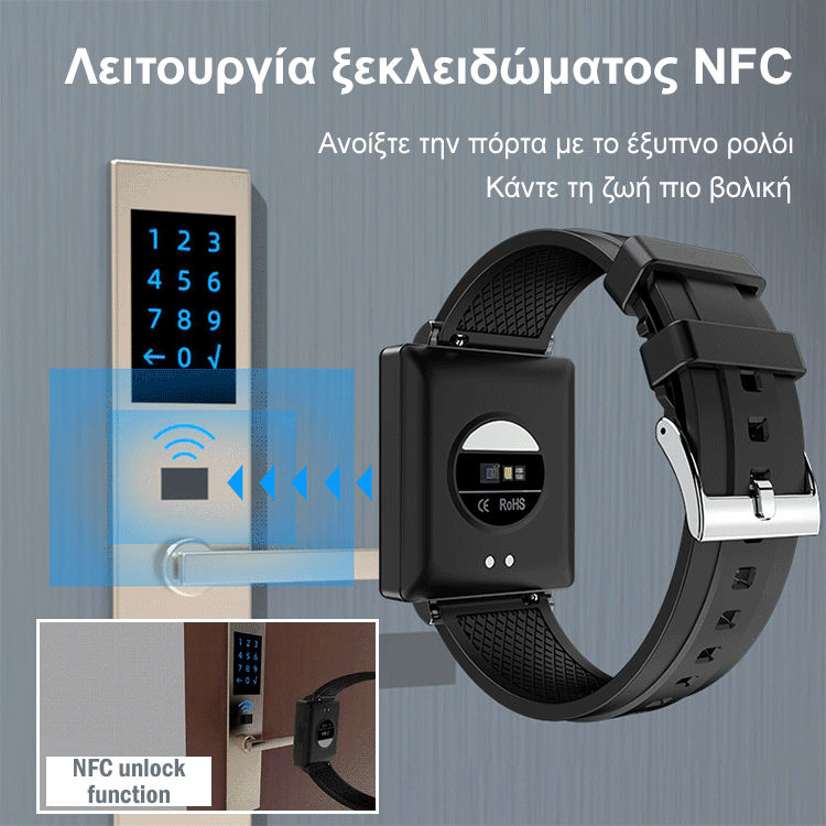 Μη επεμβατικό έξυπνο ρολόι γλυκόζης αίματος