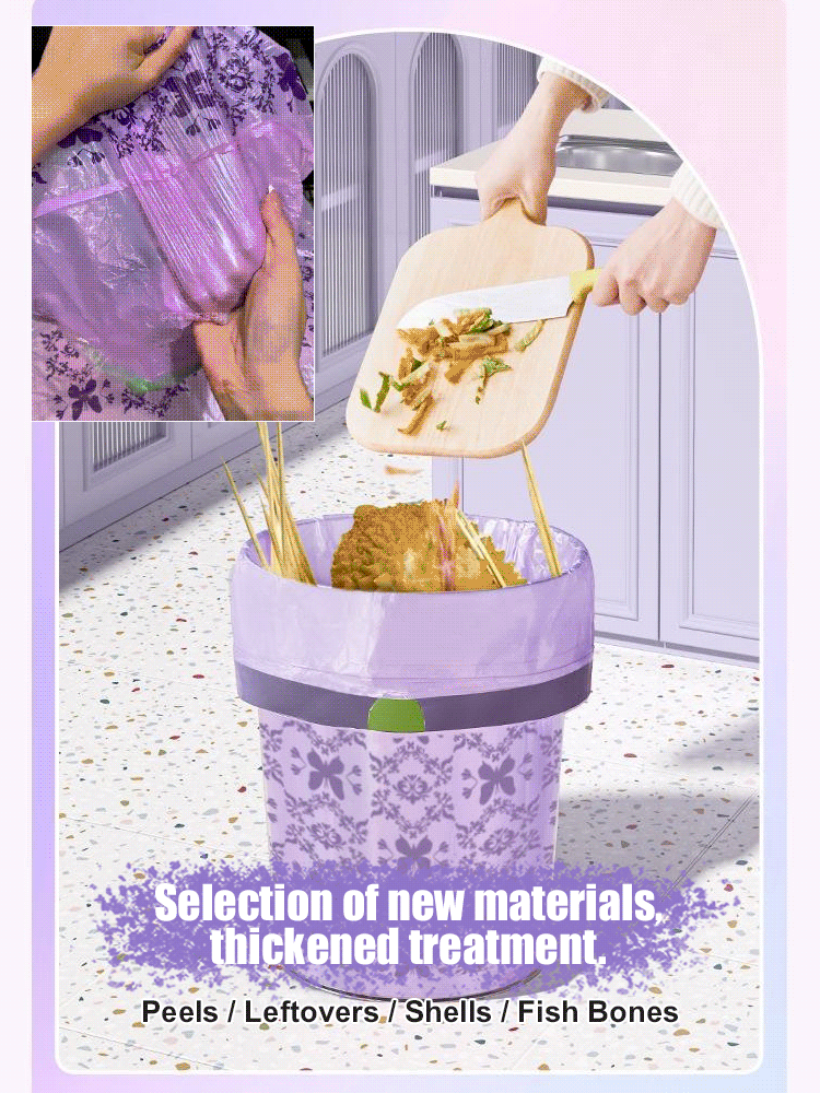 Lavender Insect-Repellent Drawstring Trash Bag