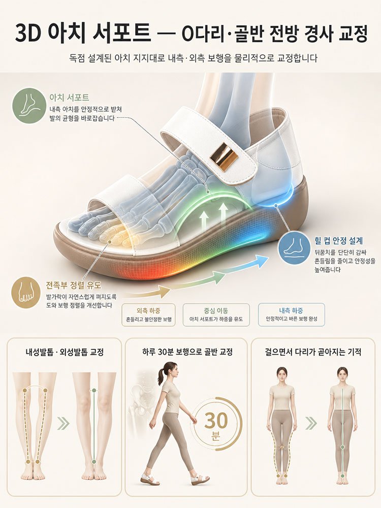 심플한 로마 스트랩 샌들