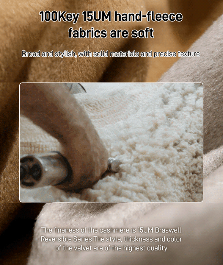 Medium-length thickened tweed jacket women